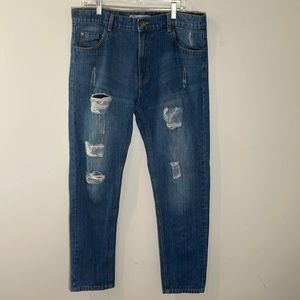 Old‎ Skool Distressed Jeans Mens 36